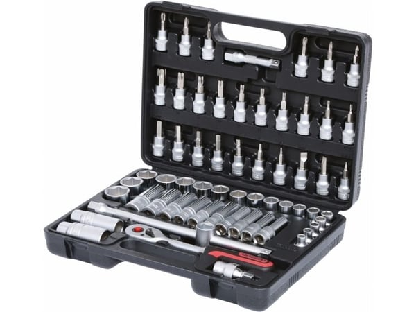 KS Tools 911.0661, Støpselsett, 3/8", 61 hoder, Kromvanadiumstål, 4,2 kg
