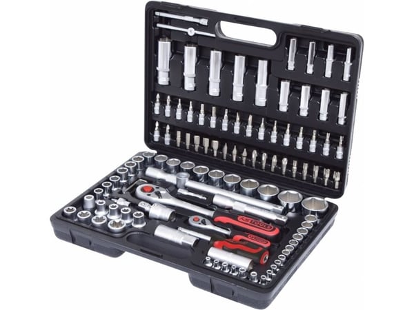 KS Tools 911.0708, Støpselsett, 108 hoder, Kromvanadiumstål, 7 kg
