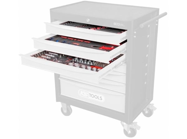 KS Tools 713.0215, Kromvanadinstål, 12,6 kg, 215 verktyg