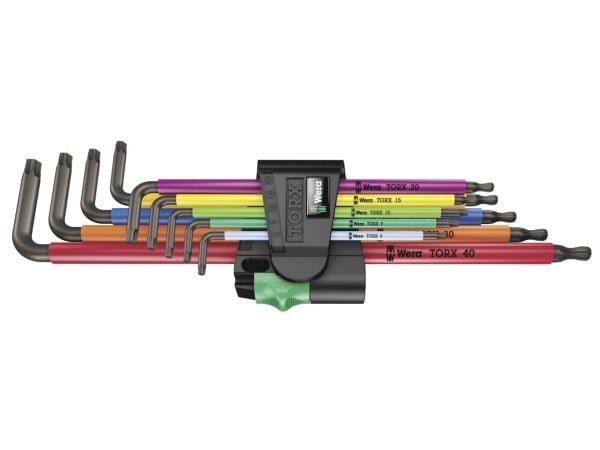 Wera 967/9 TX XL - L-nøkkelsett - 9 deler - inn holder