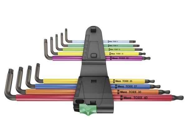 Wera 967/9 TX XL - L-nøkkelsett - 9 deler - inn holder