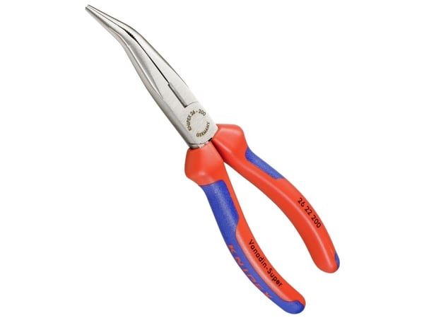 Knipex 26 22 200, Diagonal tang, 2,5 mm, 7,3 cm, Stål, Blå, Rød, 200 mm