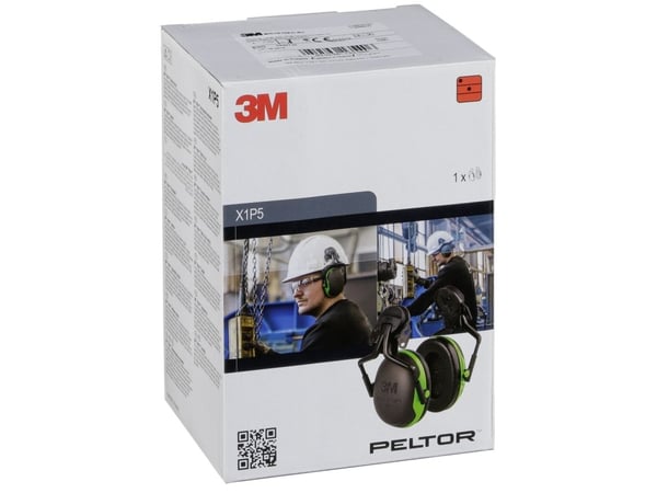 3M 7100095526, Hodebånd, Landbruk, Konstruksjon, Sort, Grønn, 37 dB, CE approved