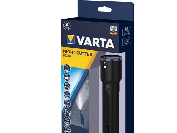 Varta NIGHT CUTTER F30R - Lommelykt - LED - 4-modus - 7 W