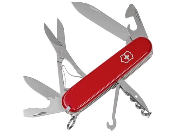 Victorinox 1.3703, Klappkniv uten lås, Multiverktøyskniv, Rustfritt stål, 18 mm, 82 g