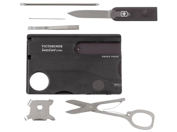 Victorinox SwissCard Lite Onyx, 54,5 x 82 x 4,5 mm, 69,5 g