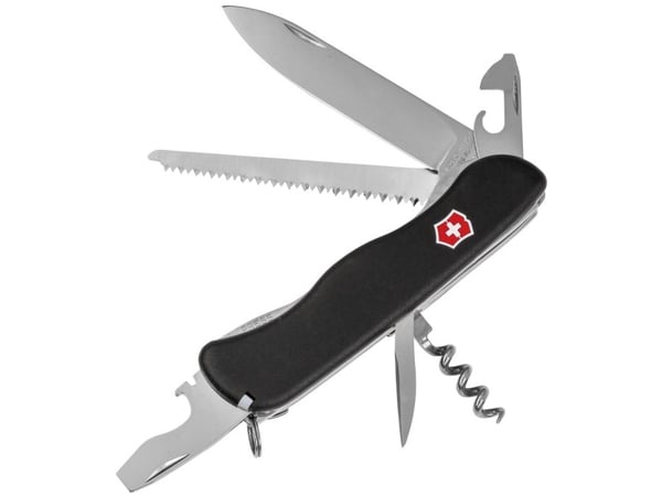 Victorinox Forester, Klappkniv med lås, Multiverktøyskniv, Klipp punkt, Polyamid, Rød, 12 verktøy