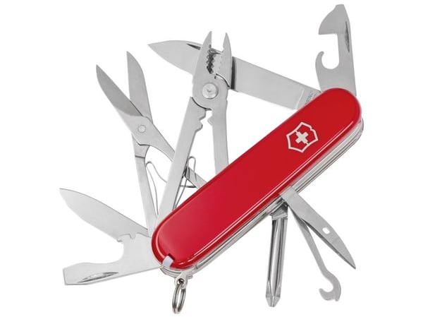 Victorinox Deluxe Tinker, Klappkniv uten lås, Multiverktøyskniv, ABS syntetisk, 22 mm, 123 g