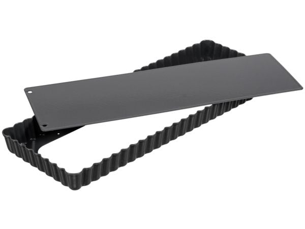 Kaiser La Forme Plus - Quiche mold - 35 x 13 x 3 cm - 1 L - ikke-klebende - rektangulær - svart