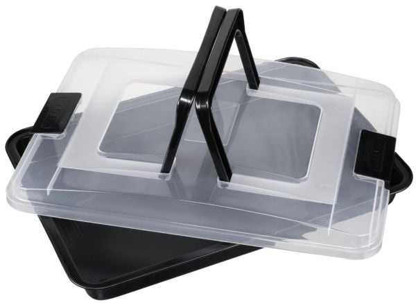 Kaiser 23.0075.0002, Rektangulær, Støpt aluminium, Sort
