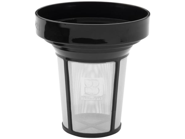 Bredemeijer 1421, Teapot filter, Muovi, Ruostumaton teräs, Musta, Ruostumaton teräs, Tiheä verkko, 1 kpl