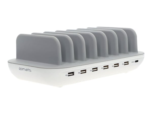 4smarts 462310 Lader for mobile enheter Hvit/grå (462310)