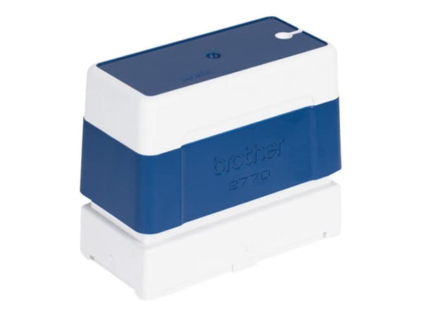 Brother 2770 - Stempel - forhåndsfarget - blå - tilpasset tekst - 27 x 70 mm (en pakke 6) - for StampCreator PRO SC-2000, PRO SC-2000USB