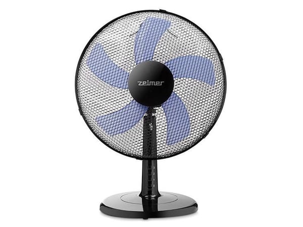 Zelmer ZTF0400, Husholdningsvifte, Sort, Blå, Bord, Vindu, 40 cm, Knapper, AC