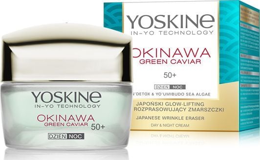 YOSKINE_Okinawa Green Caviar 50+ Japanilainen hehkua nostattava, ryppyjä poistava päivä- ja yövoide 50ml