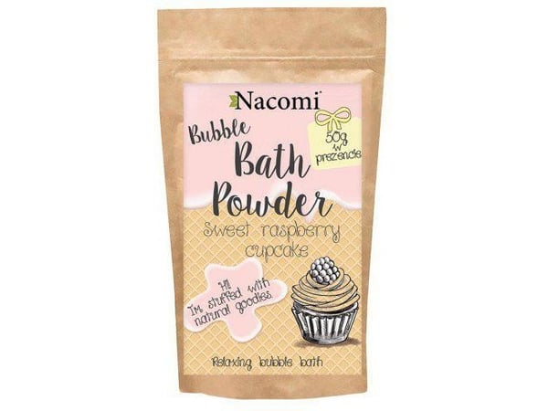 Nacomi Natural Relaxing Bubble Bath Powder Sweet Raspberry Cupcake 100 g