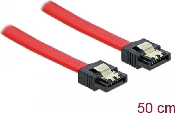 DeLOCK 82677, 0,5 m, Uros/uros, Punainen