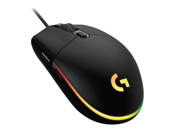 Logitech Gaming Mouse G203 LIGHTSYNC - Mus - optisk - 6 knapper - kablet - USB - hvit