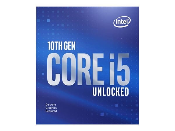 Intel Core i5 10600KF - 4,1 GHz - 6 ydintä - 12 säiettä - 12 Mt välimuistia - LGA1200-asennuspaikka - Laatikko (ilman jäähdytintä)