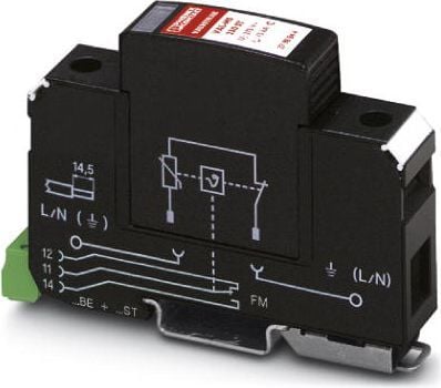 Phoenix Contact överspänningsavledare B 1P 12,5kA 1,2kV 240V AC VAL-MS 230FM (2839130)