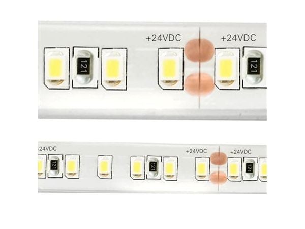 NET LED-list flexibel 24V 9,6W 900LM/M 2700K IP20 RA80 10x5000 mm inkl. drivdon