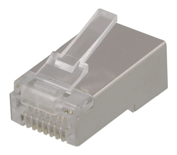 Deltaco MD-18S, RJ-45, Läpikuultava, Uros, Cat6, 20 kpl