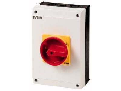 Eaton T5B-4-15682/I4/SVB, Vipukytkin, 6P, Punainen, Valkoinen, Keltainen, IP65, 160 mm, 204 mm
