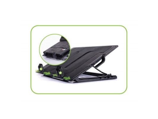 Techly ICOOL-CP12TY, 43,9 cm (17.3"), 1 stykker, 14 cm, 1400 RPM, 6,5 - 45°, Sort