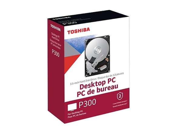 Toshiba P300 stasjonær PC - Harddisk - 6 TB - intern - 3,5" - SATA 6 Gb/s - 5400 rpm - buffer: 128 MB