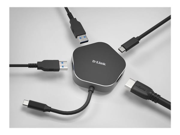 D-Link DUB-M420 - Dockningsstation - USB-C / Thunderbolt 3 - HDMI