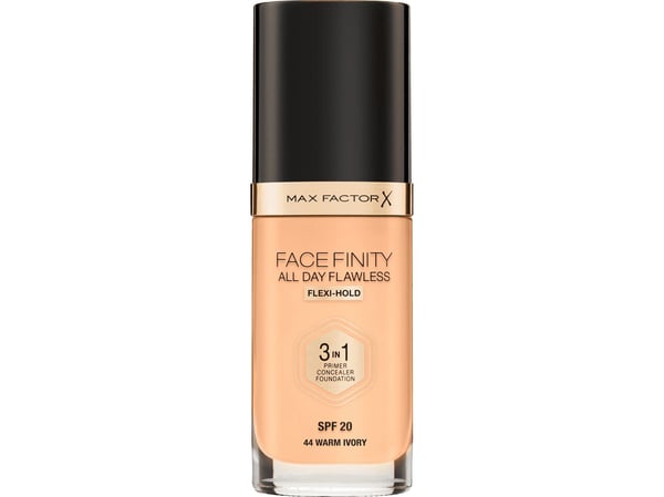 Max Factor Facefinity All Day Flawless Flexi-Hold 3-i-1 primer concealer foundation SPF20 44 30 ml