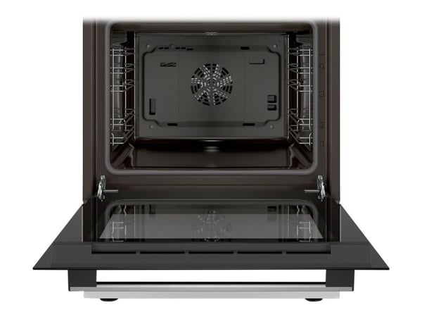 Bosch Serie 4 HKN31A020U, Vapaasti seisova liesi, Valkoinen, Rotaatio, Valkoinen, Yläosa edessä, Metalli