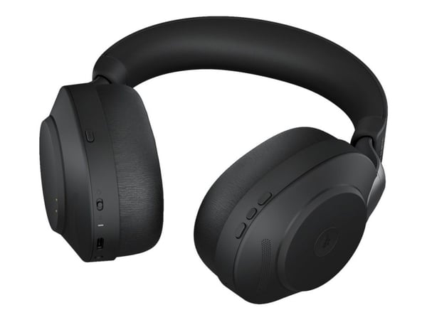 Jabra Evolve2 85 MS Stereo - Hodesett - full størrelse - Bluetooth - trådløs, kablet - aktiv støydemping - 3,5 mm jakk - lydisolerende - svart - Ce...
