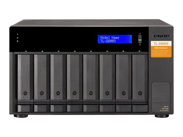 QNAP TL-D800S - Harddiskarray - 8 brønner (SATA-600) - SATA 6Gb/s (ekstern)