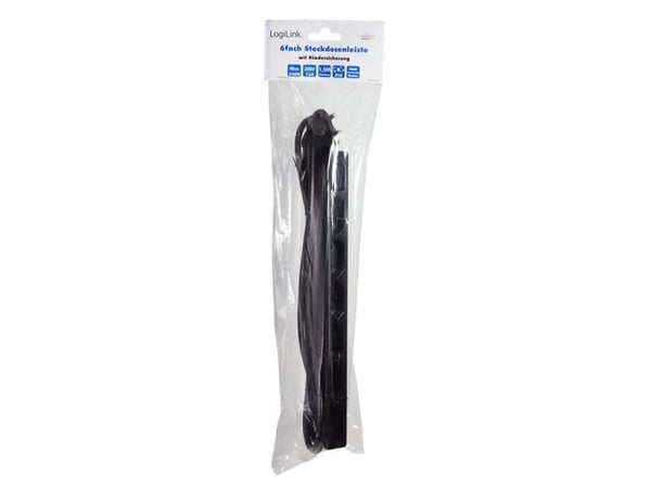 LogiLink LPS231B, 1,5 m, inomhus, C7 coupler, Type F (CEE 7/4), Ohanterad, IP20