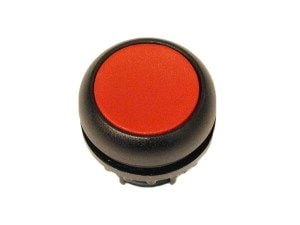 Eaton M22S-D-R, Nappi, Musta, Punainen, Muovi, IP66, IP67, IP69, 29,7 mm, 29 mm