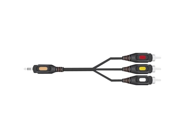 SpeaKa Professional SP-7869872, 2.5mm, Hankjønn, 3 x RCA, Hankjønn, 2,5 m, Svart