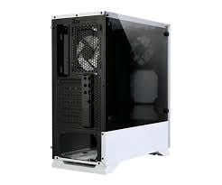 Zalman S5 WHITE, Midi Tower, PC, Hvit, ATX, Micro ATX, Mini-ITX, Plast, Stål, Herdet glass, Blå, Grønn, Rød