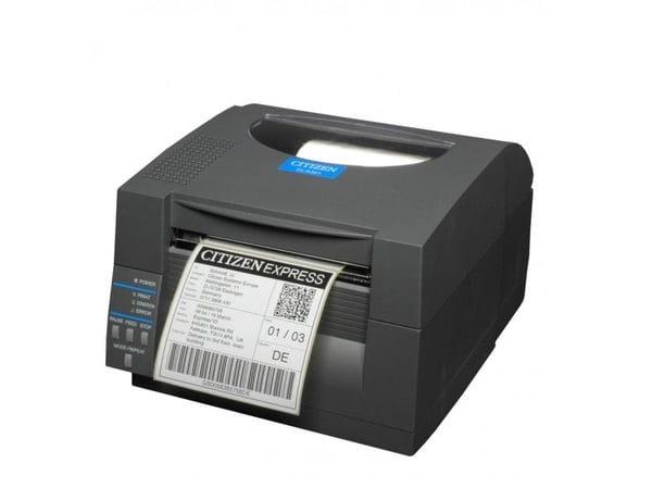 Citizen CL-S521II - Etikettskriver - direktetermisk - Rull (11,8 cm) - 203 dpi - inntil 150 mm/sek - USB, seriell - svart