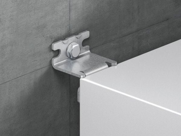 Rittal AX 2503.020, Monteringsbrakett, grå, hvit, stål, 4 stk