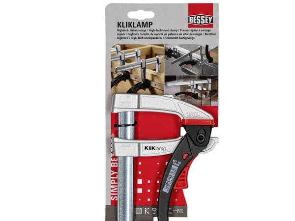 BESSEY KliKlamp, Skrueklemme, Metall, Magnesium, 16 cm