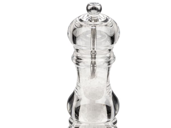 Peugeot Nancy, Saltkvern, Gjennomsiktig, Akryl, Kull stål, Salt, 180 mm