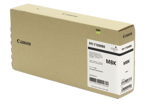 Canon PFI-710MBK, Mattamusta, Väriainepohjainen muste, 700 ml
