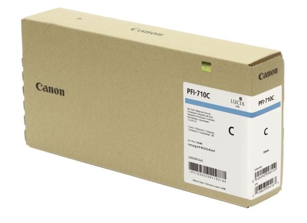 Canon PFI-710 C - 700 ml - cyan - original - blekkbeholder - for imagePROGRAF TX-3000, TX-3100, TX-4000, TX-4100