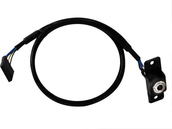 Asrock Rear Audio Cable, 3,5mm, Honkoppling, Hankoppling, Svart