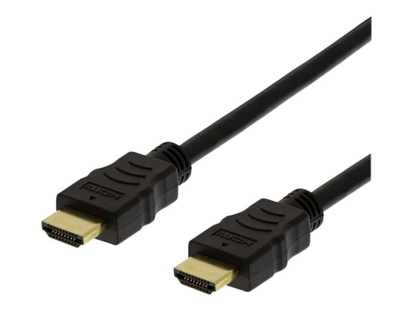 DELTACO HDMI-1040D-FLEX - High Speed - HDMI-kaapeli Ethernet-yhteydellä - HDMI-uros HDMI-uros - 4 m - 4K-tuki