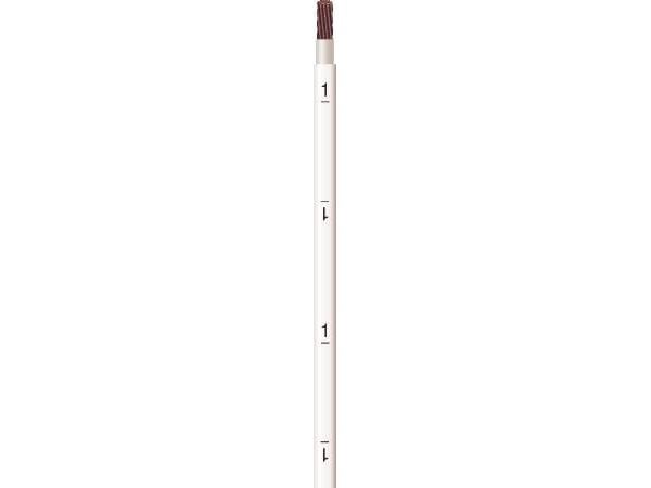 NKT Monteringsledning, PVC1x2,5mm² PVT med ekstraisoleret hvid N 450/750Vring, kabeldiameter 6,0mm - (100 meter)
