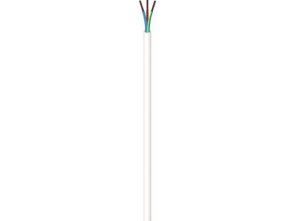 NKT Tilledning rund, pvc3G0,75mm² PKL grå 300/300Vspole, kabeldiameter 6,7mm - (100 meter)