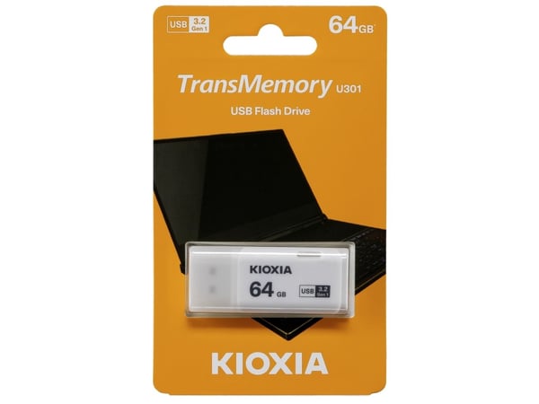 KIOXIA TransMemory U301 - USB-flashstasjon - 64 GB - USB 3.2 Gen 1