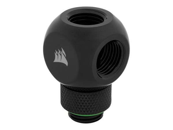 CORSAIR Hydro X Series XF Rotary Y-Splitter - Tilpasning av kjølevæskesystem - svart